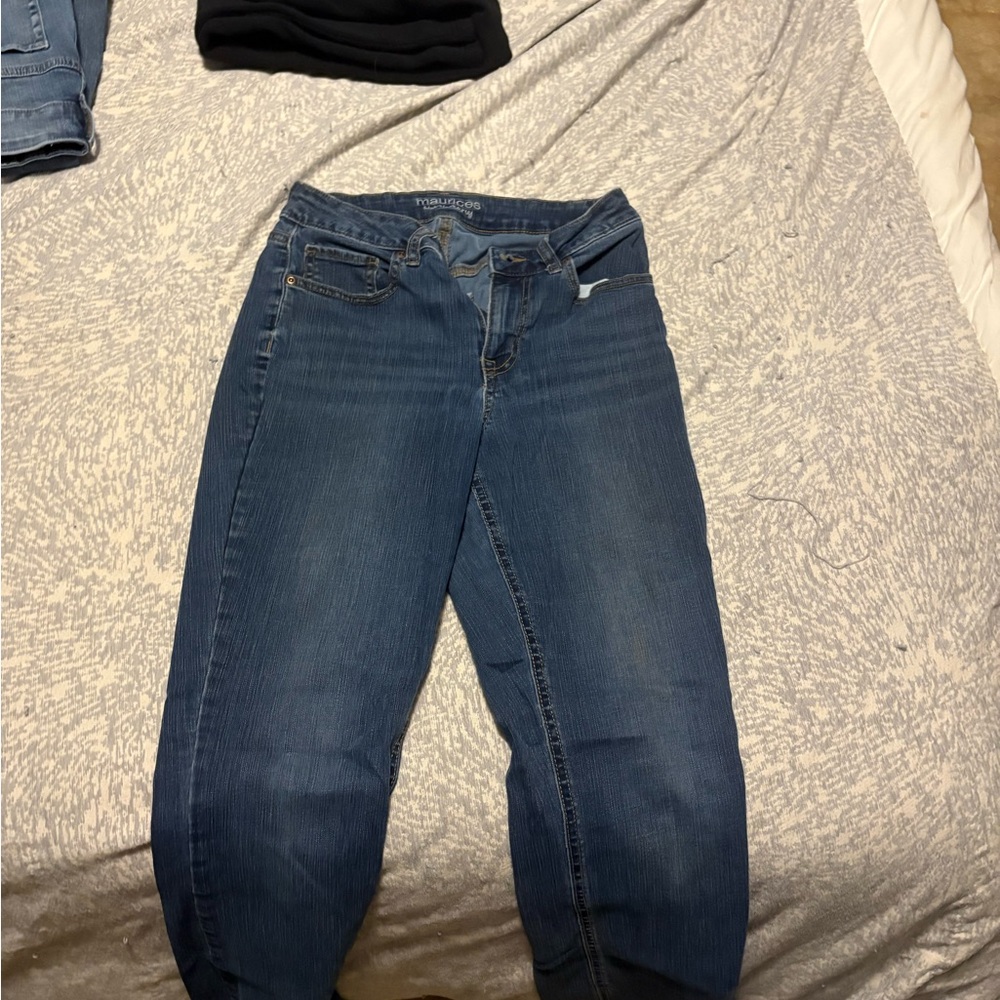 Maurices Dark Blue Straight Leg Jeans